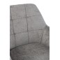 Silla de metal gris 58*56.5*85 cm