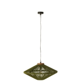 Lampe suspendue en métal vert 62*62*33 cm