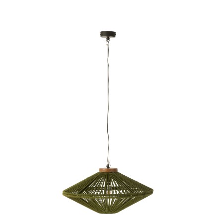 Lampe suspendue en métal vert 62*62*33 cm