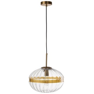 Lampe ovale en verre transparent 30*30*30 cm