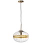 Lampe ovale en verre transparent 30*30*30 cm