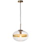 Lampe ovale en verre transparent 30*30*30 cm