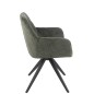 Silla de metal verde 58*56.5*85 cm