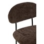 Chaise en textile marron 51*55*82 cm