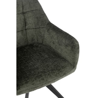 Silla de metal verde 58*56.5*85 cm