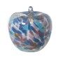 Figura Decorativa Alexandra House Living Azul Cristal Manzana 13 x 13 cm