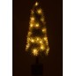 Árbol de Navidad artificial con luces LED de plástico verde 20*20*75 cm