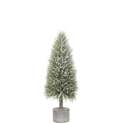 Árbol de Navidad artificial con luces LED de plástico verde 19*19*60 cm