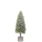 Sapin de Noël artificiel avec led en plastique vert 19*19*60 cm