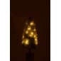 Árbol de Navidad artificial con luces LED de plástico verde 19*19*60 cm