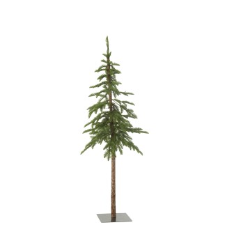 Albero di Natale artificiale in plastica verde 35*35*145 cm