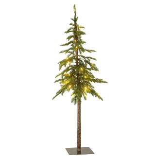 Albero di Natale artificiale in plastica verde 35*35*145 cm