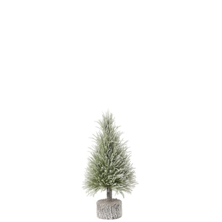 Albero di Natale artificiale in plastica verde 15*15*36 cm