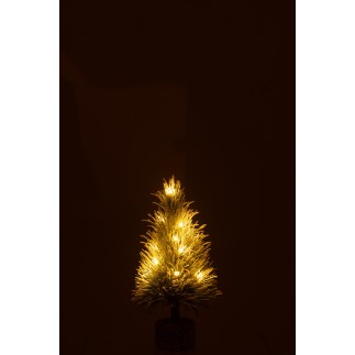 Árbol de Navidad artificial de plástico verde 15*15*36 cm