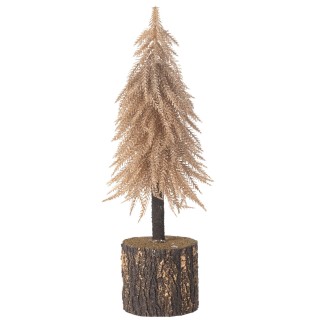 Árbol de Navidad artificial de plástico cobre 12*12*35 cm