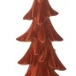 Albero di Natale in resina poliresinica rossa 14*12*36 cm