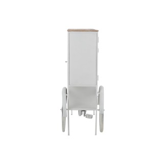 Bar en forme de vélo en métal blanc 173x64x119 cm