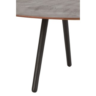 Table de salon en aluminium marron 119x71.5x36.5 cm