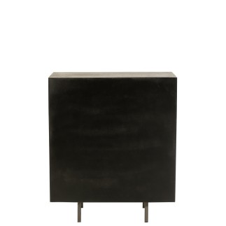 Armario de madera de mango marrón oscuro 89x49x104 cm