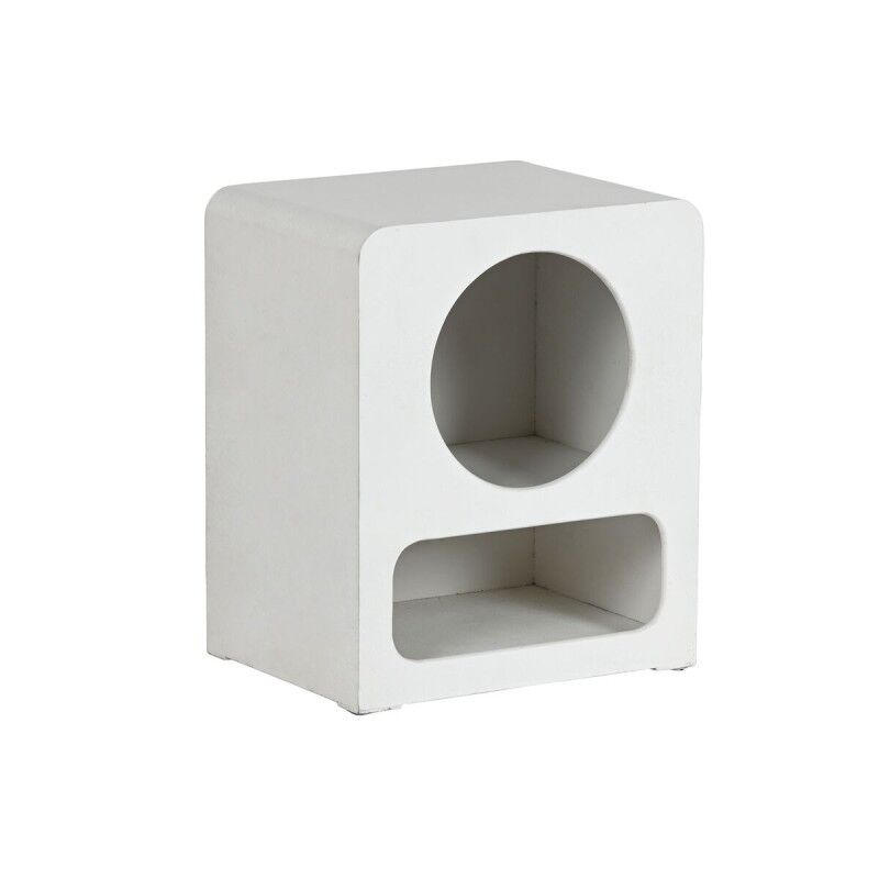 Table de Nuit Home ESPRIT Blanc Bois MDF 40 x 30 x 48 cm