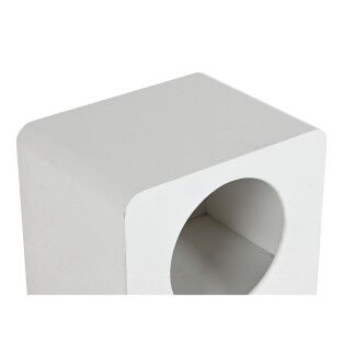 Mesita de Noche Home ESPRIT Blanco Madera MDF 40 x 30 x 48 cm