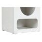 Mesita de Noche Home ESPRIT Blanco Madera MDF 40 x 30 x 48 cm