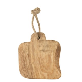 Tabla de cortar de madera natural 22x10x2 cm