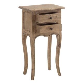 Table de Nuit Naturel bois mindi 40 x 30 x 72 cm