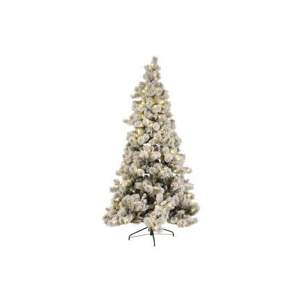 Sapin de Noël DKD Home Decor Blanc Vert Polyéthylène Enneigé 140 x 140 x 210 cm