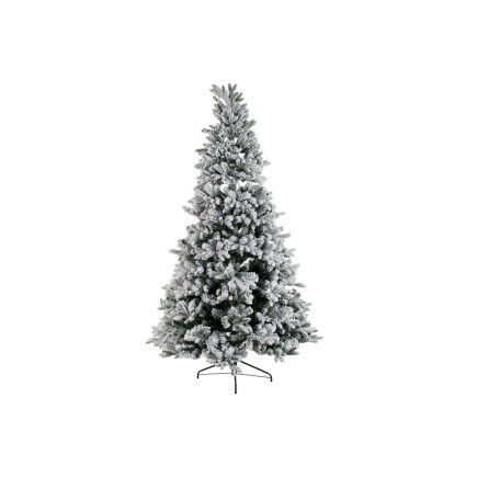 Árbol de Navidad DKD Home Decor Blanco Verde Polietileno Nevado 140 x 140 x 210 cm