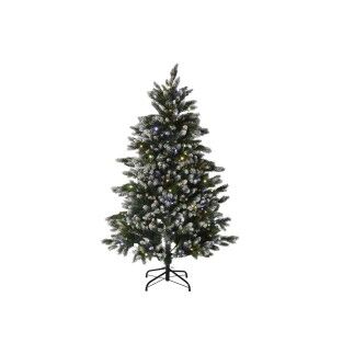 Árbol de Navidad Home ESPRIT Verde Metal Polietileno Nevado 110 x 110 x 150 cm