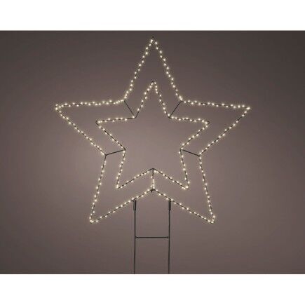 Decoración luminosa Lumineo Metal 220 V 58 x 55 cm Estaca Estrella