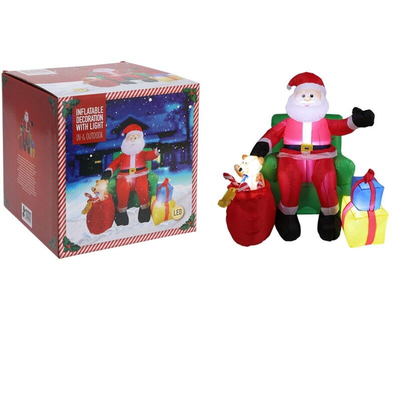 Papá Noel Lifetime 120 cm Hinchable Luz LED