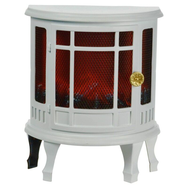 Adorno Navideño Lifetime Blanco Chimenea 25 x 12,5 x 30 cm Luz LED