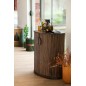 Armoire bar en bois de manguier 101x91x57 cm