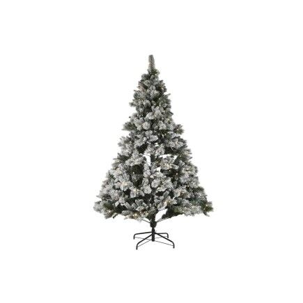 Sapin de Noël Home ESPRIT Vert PVC Métal Enneigé 155 x 155 x 240 cm