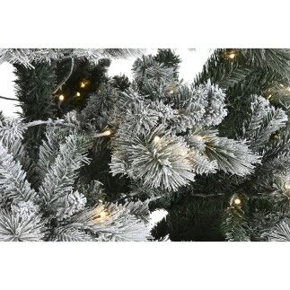 Albero di Natale Home ESPRIT Verde PVC Metallo Nevoso 155 x 155 x 240 cm