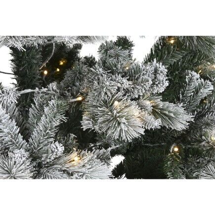 Árbol de Navidad Home ESPRIT Verde PVC Metal Nevado 155 x 155 x 240 cm