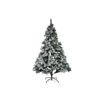 Albero di Natale Home ESPRIT Verde PVC Metallo Nevoso 155 x 155 x 240 cm