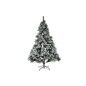 Sapin de Noël Home ESPRIT Vert PVC Métal Enneigé 155 x 155 x 240 cm