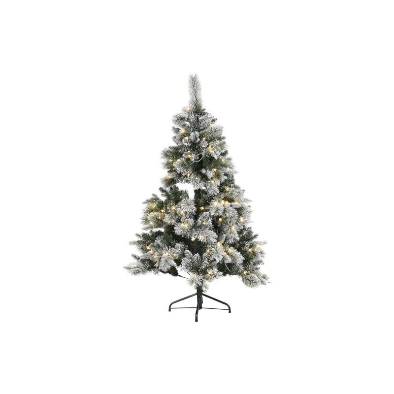 Sapin de Noël Home ESPRIT Vert PVC Métal Enneigé 96 x 96 x 150 cm