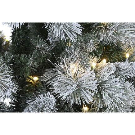 Árbol de Navidad Home ESPRIT Verde PVC Metal Nevado 96 x 96 x 150 cm