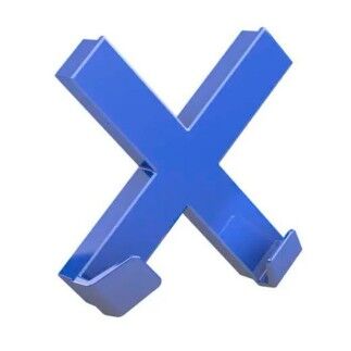 Calamita Novus MEGA Magnet CROSS XL Azzurro Croce 9 x 9 cm