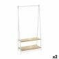 Perchero de Pie Confortime Blanco Madera Metal 80 x 40 x 160 cm