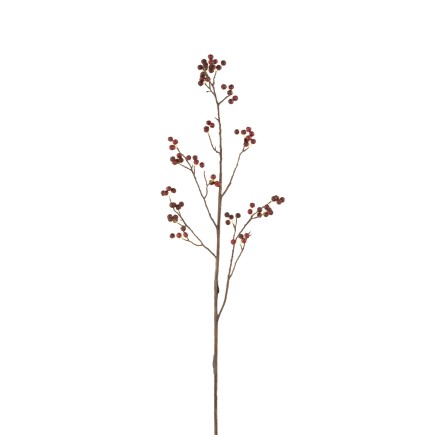 Lot de 6 branches de biens en plastique rouge 15x15x130 cm