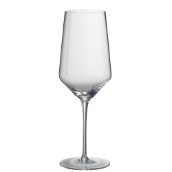 6 verres à vin rouge transparent H24cm