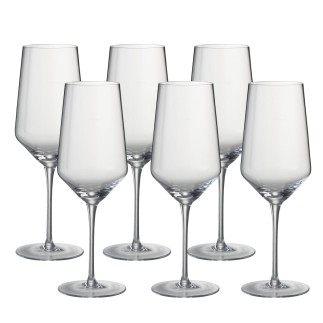 6 Verres à vin rouge transparent H24cm