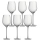 6 verres à vin rouge transparent H27cm