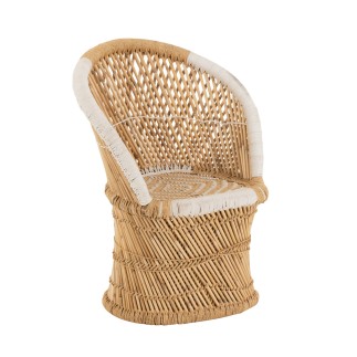 Fauteuil Enfant bambou intérieur ou exterieur en bois naturel 67x58x77 cm