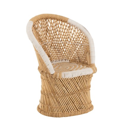 Fauteuil Enfant bambou intérieur ou exterieur en bois naturel 67x58x77 cm